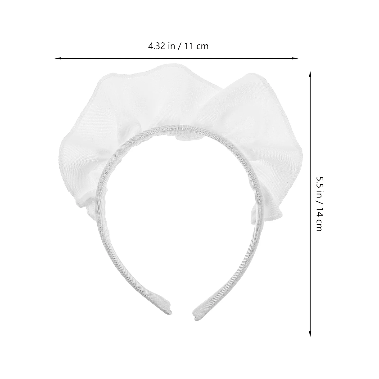 الأبيض خادمة عقال النمط الياباني لينة تكدرت لوليتا هيربيسي تأثيري زي حفلة أغطية الرأس المألوف خادمة التبعي #4