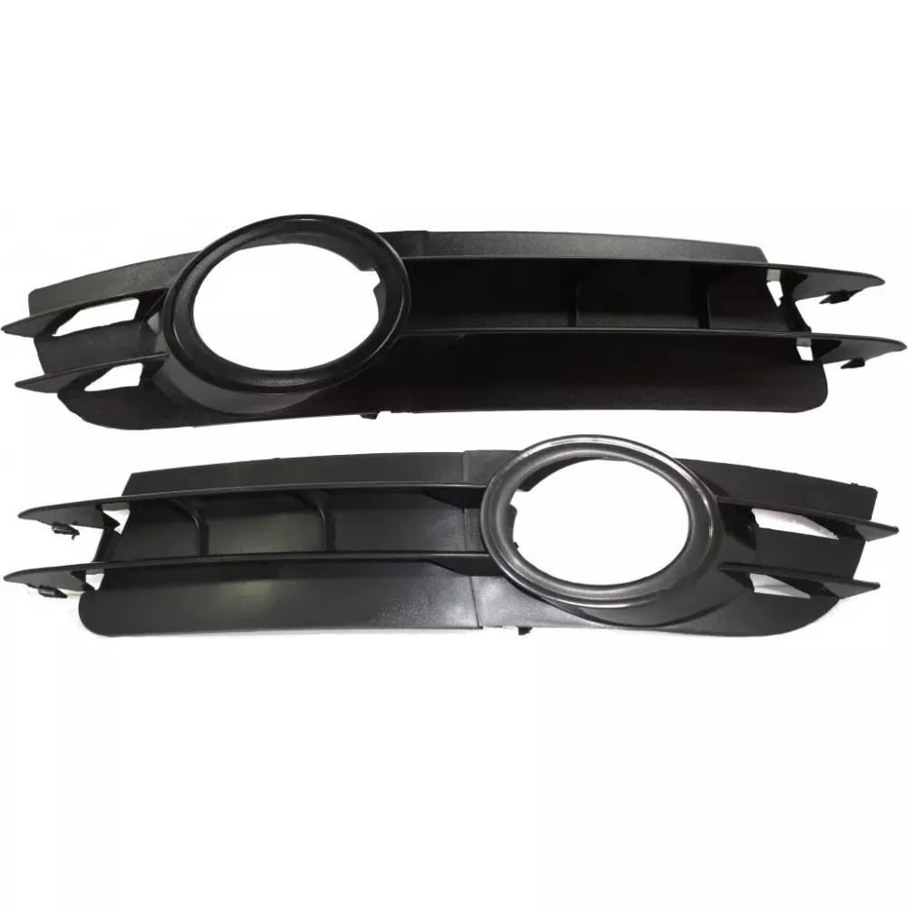 Fog Light Grille Racing Grills For Audi A6L A6 Quattro C6 2005 2006 2007 2008 Front Fog Lamp Grille Cover 4F0807682A 4F0807681A