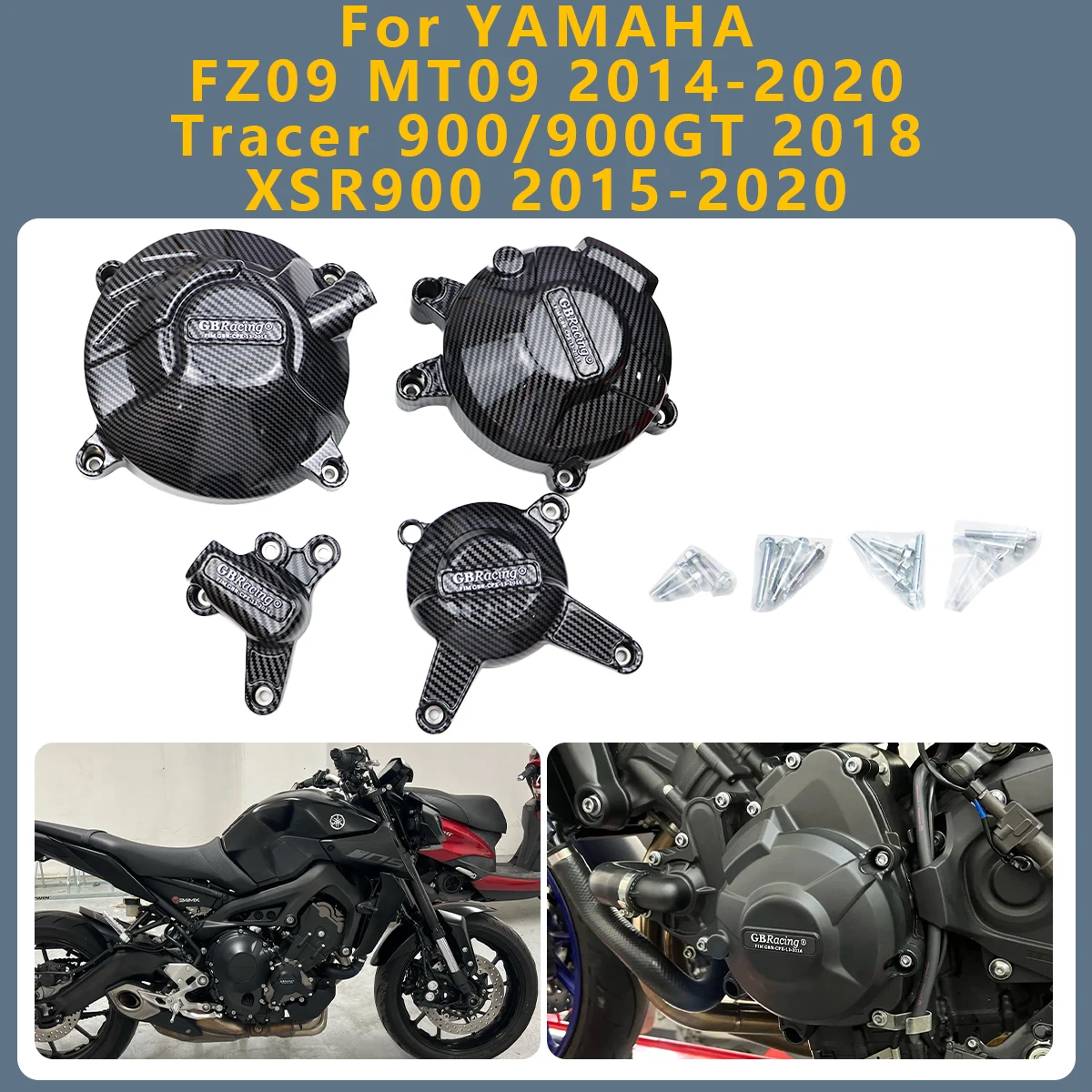 

Крышка двигателя, защитная крышка сцепления генератора для YAMAHA FZ09 MT09 FZ MT 09 2014-2020 Tracer 900GT 2018 XSR 900 2015-2020
