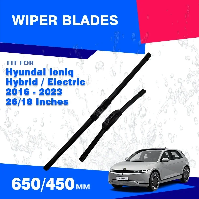 For Hyundai Ioniq 5 NE 2016 - 2023 Front Window Wiper Blade PHEV Hybrid EV Windshield Windscreen Accessories 2018 2020 2021 2022