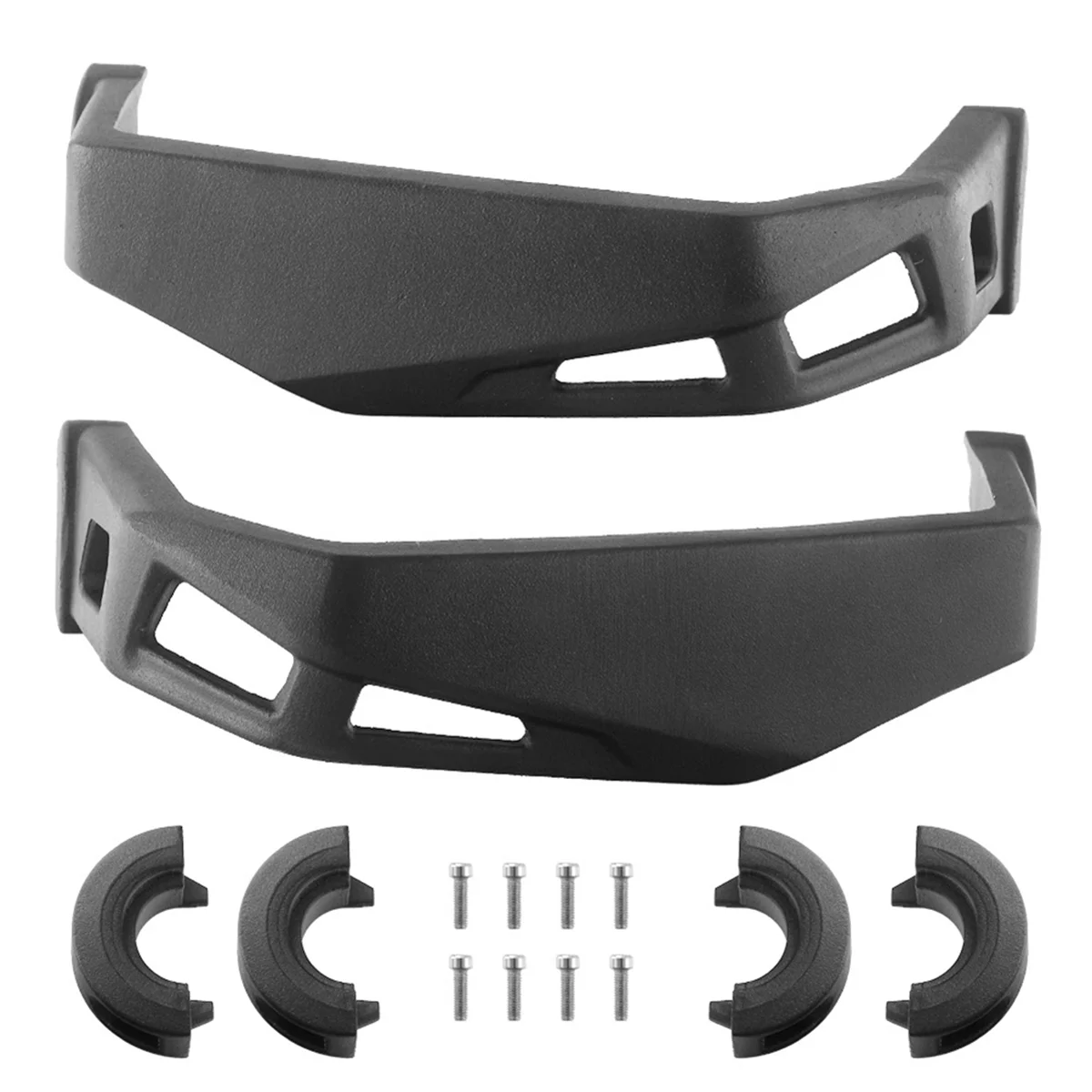 Black Aluminum Handguards Hand Guards Kit for Can-Am Ryker 600 900 Sport & Ryker Rally Edition All Models