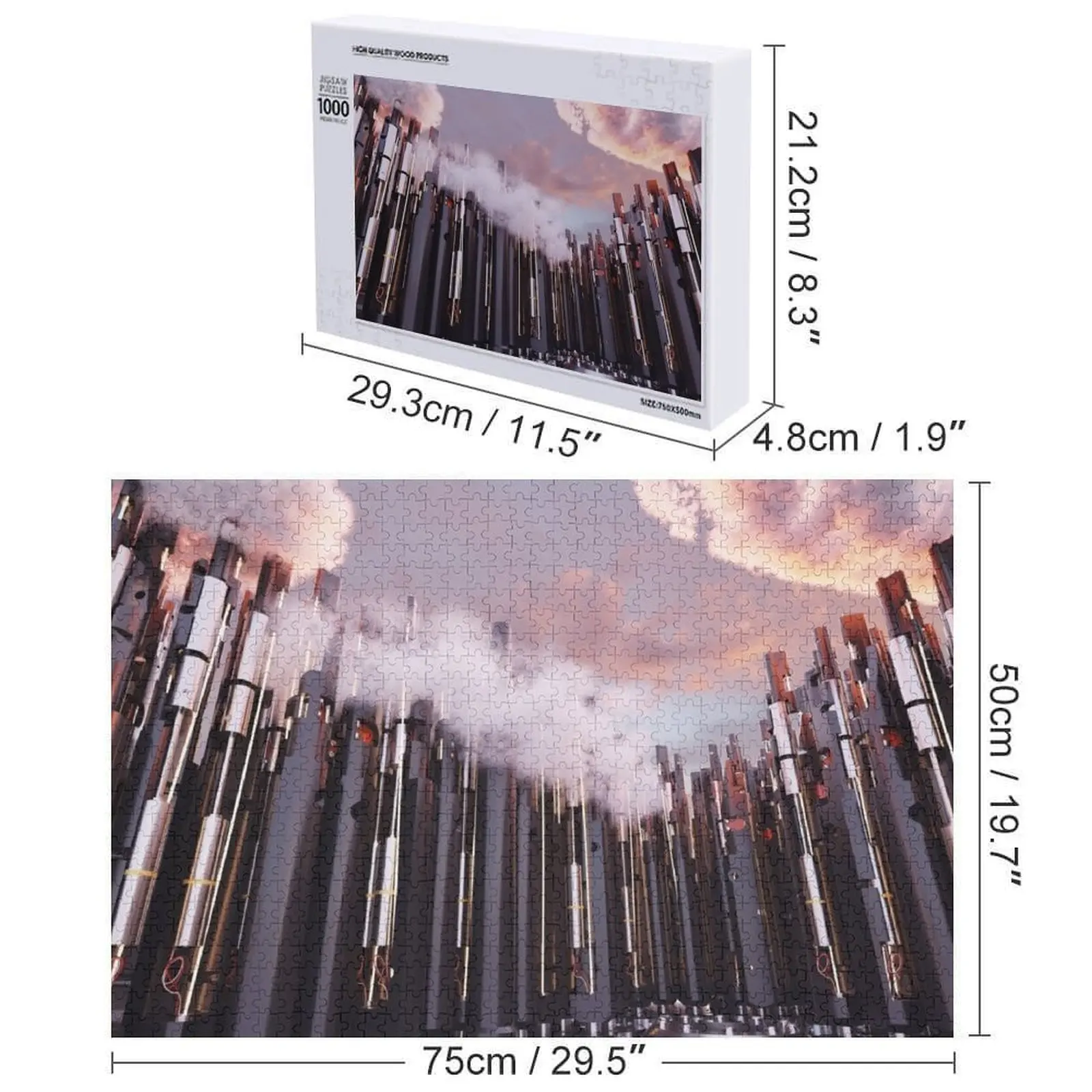 초점면 - 황혼 직소 퍼즐 게임 어린이 나무 성인 맞춤형 어린이 선물 퍼즐