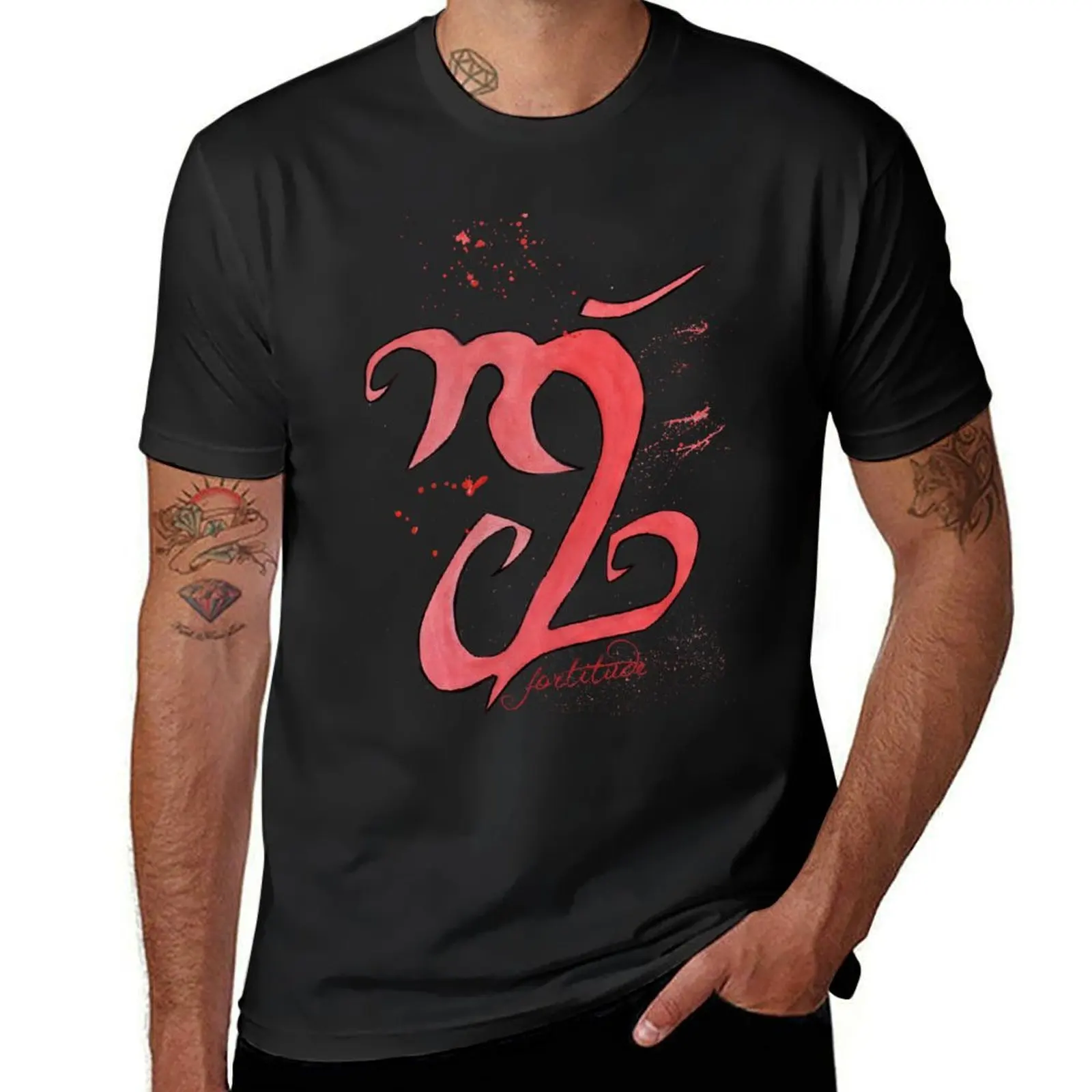 fortitude. #clary's runes T-Shirt vintage anime clothes men clothing