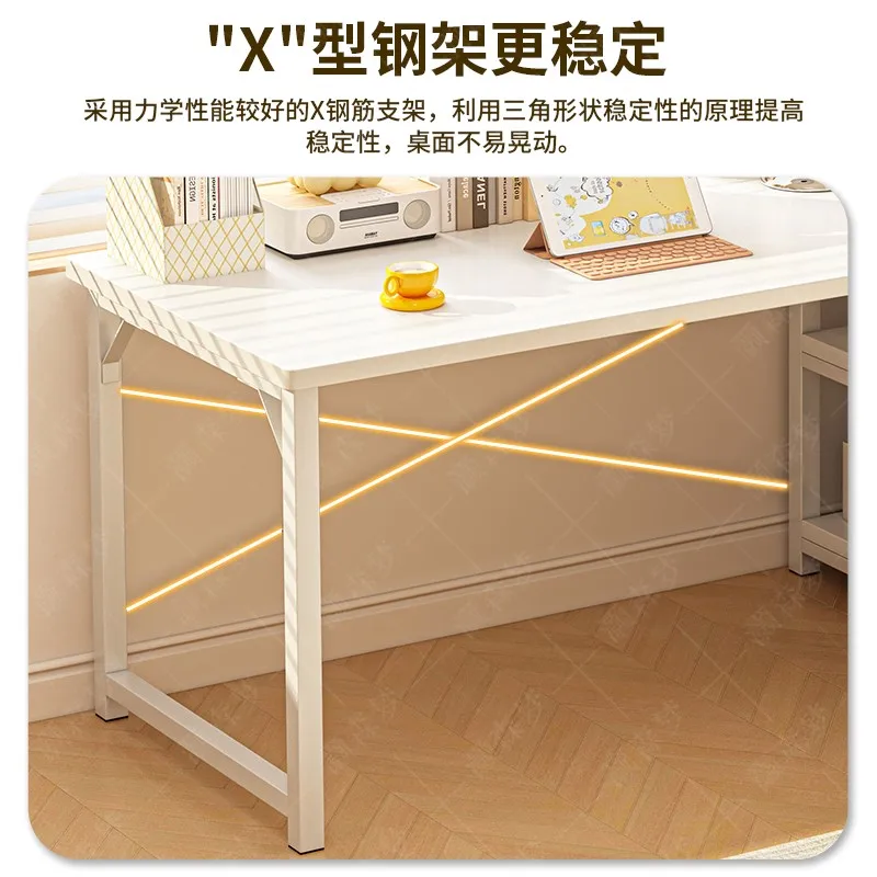 

postmodern Corner desk with bookshelf Bedroom against the wall L-shaped desk Workbench Home student study desk