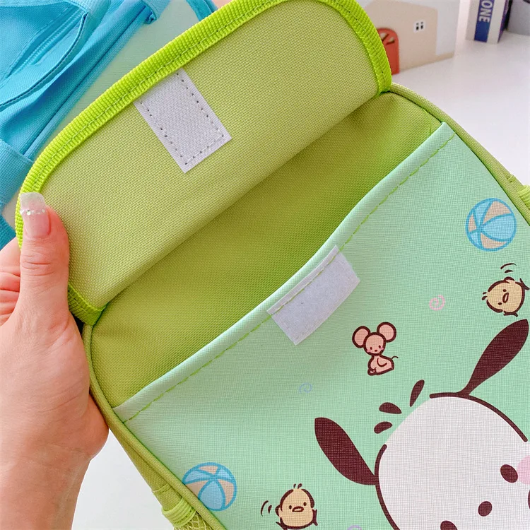 Lovely Sanrio Cinnamoroll Pochacco Lunch Bag Anime My Melody Kitty Kuromi Travel Thermal Breakfast Box Kid Tote Food Bag Gift