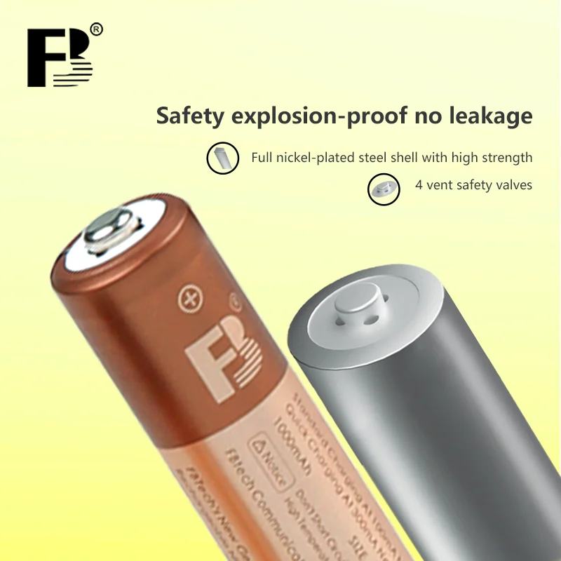 FB 1.2V Rechargeable Battery AAA 1000mAh Ni-Mh Battery Charger Set for Toys Microphone Remote Control