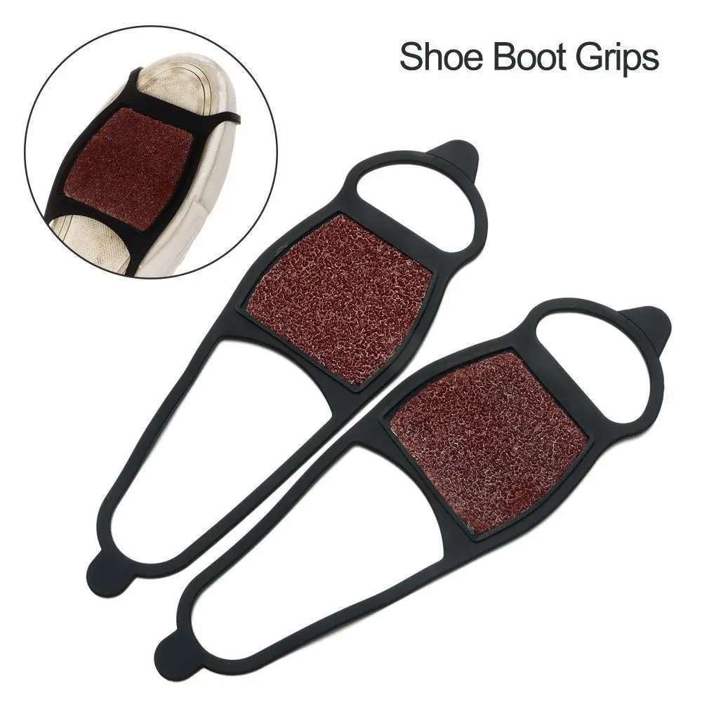 1 Pair Coarse Sand Winter Anti-slip Ice Snow Shoes Traction Cleat Crampons Shoes Spikes Covers