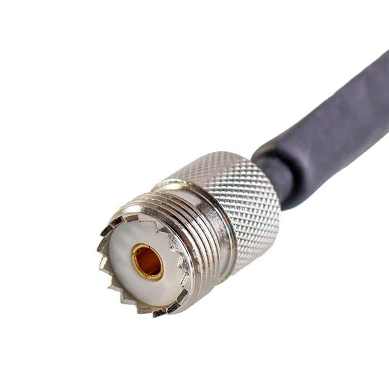 Cable Coaxial RF plano para paso de ventana/puerta PL295 UHF macho a SO239 UHF hembra 50 Ohm Cable de extensión Coaxial RF Pigtail