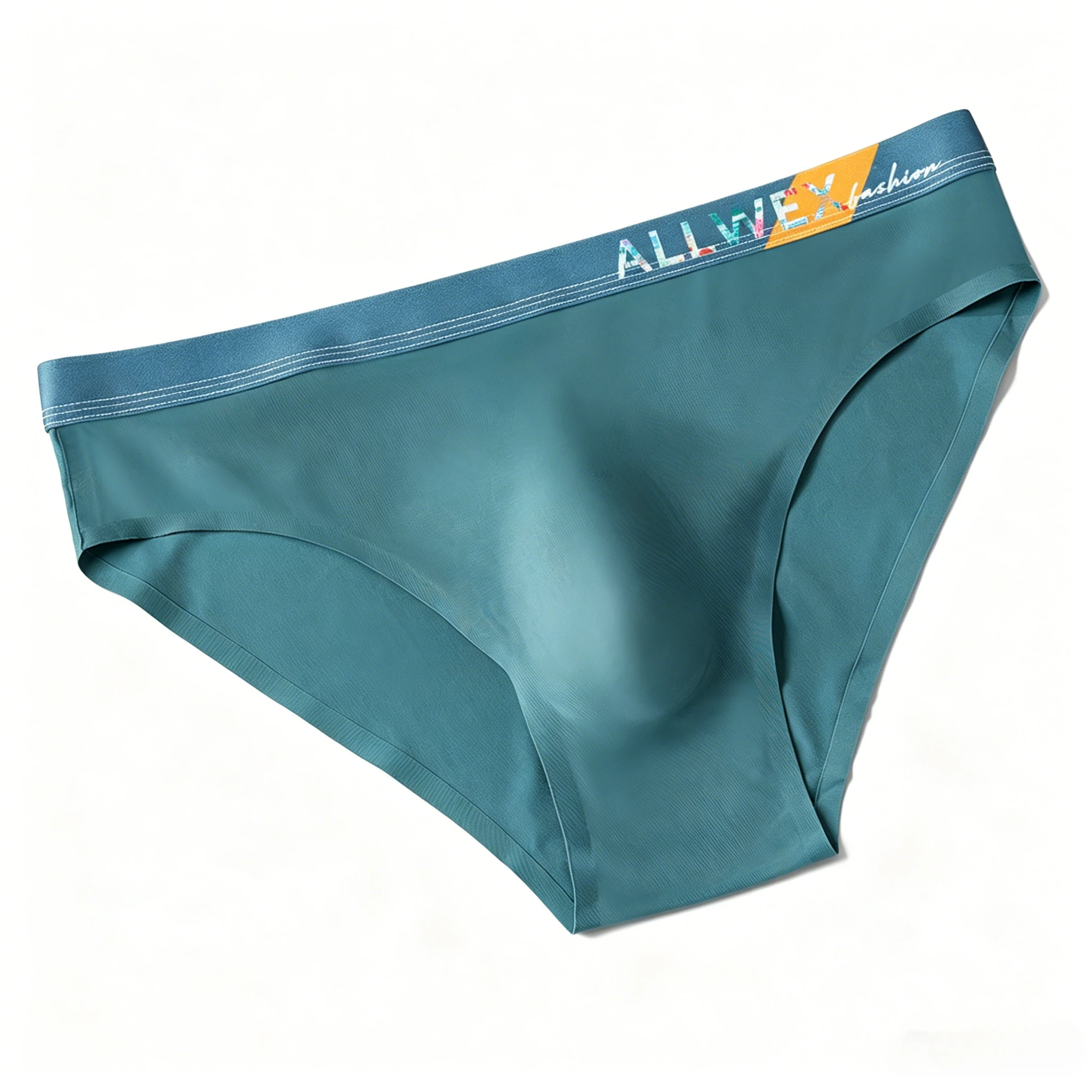 Eisseide Bikini-Slips für Männer 3D U-konvex Niedriger Bund Atmungsaktive Casual Unterwäsche Nahtlos Ultradünn Schnelltrocknend Kühles Gefühl Unterhosen