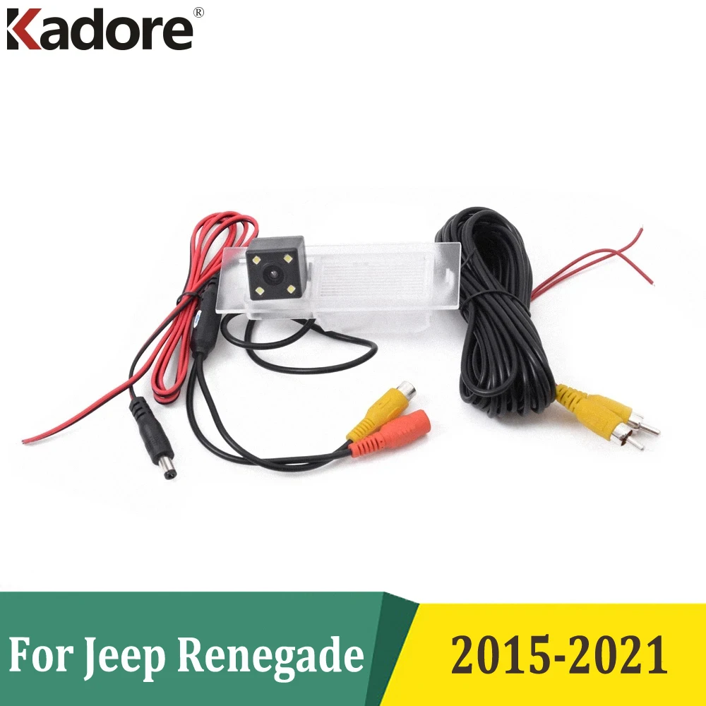 For Jeep Renegade 2015-2018 2019 2020 2021 CCD Rear View Backup Camera Reverse Parking Cameras Car Vehicle Parking Monitor Kits