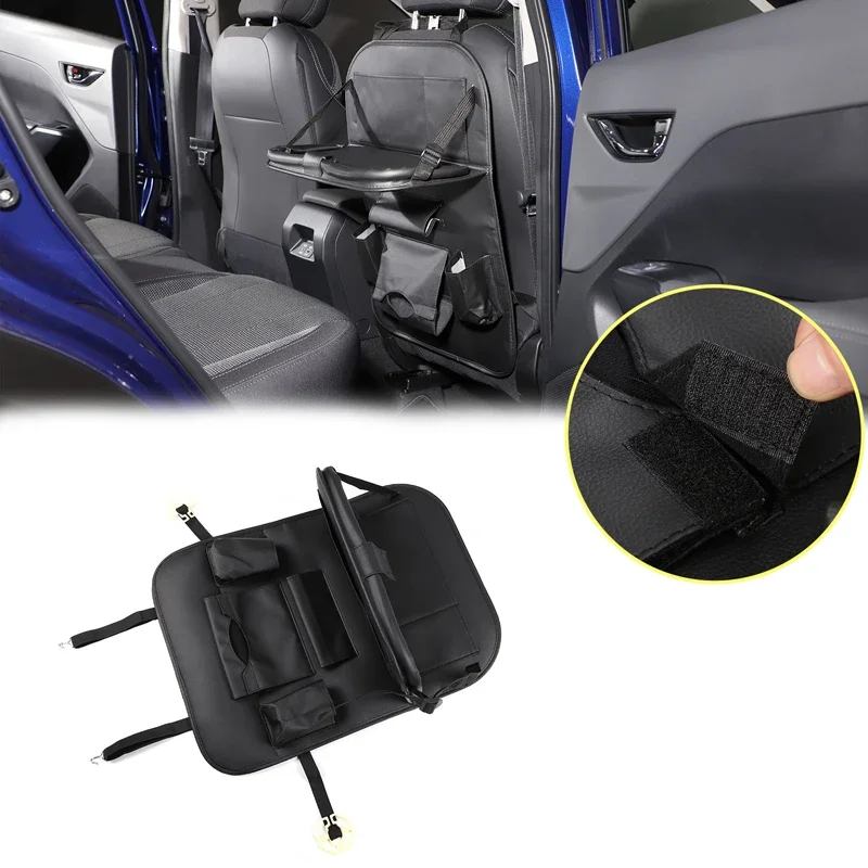 For  Subaru Crosstrek 2024+  Car Seat Back Large Capacity Storage Bag with Foldable Tablet Tray Multi Pocket Organizer Bag