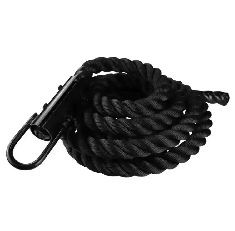 

High Quality Black Polyester Climbing Rope Home Gym Fitness Training Climbing Rope