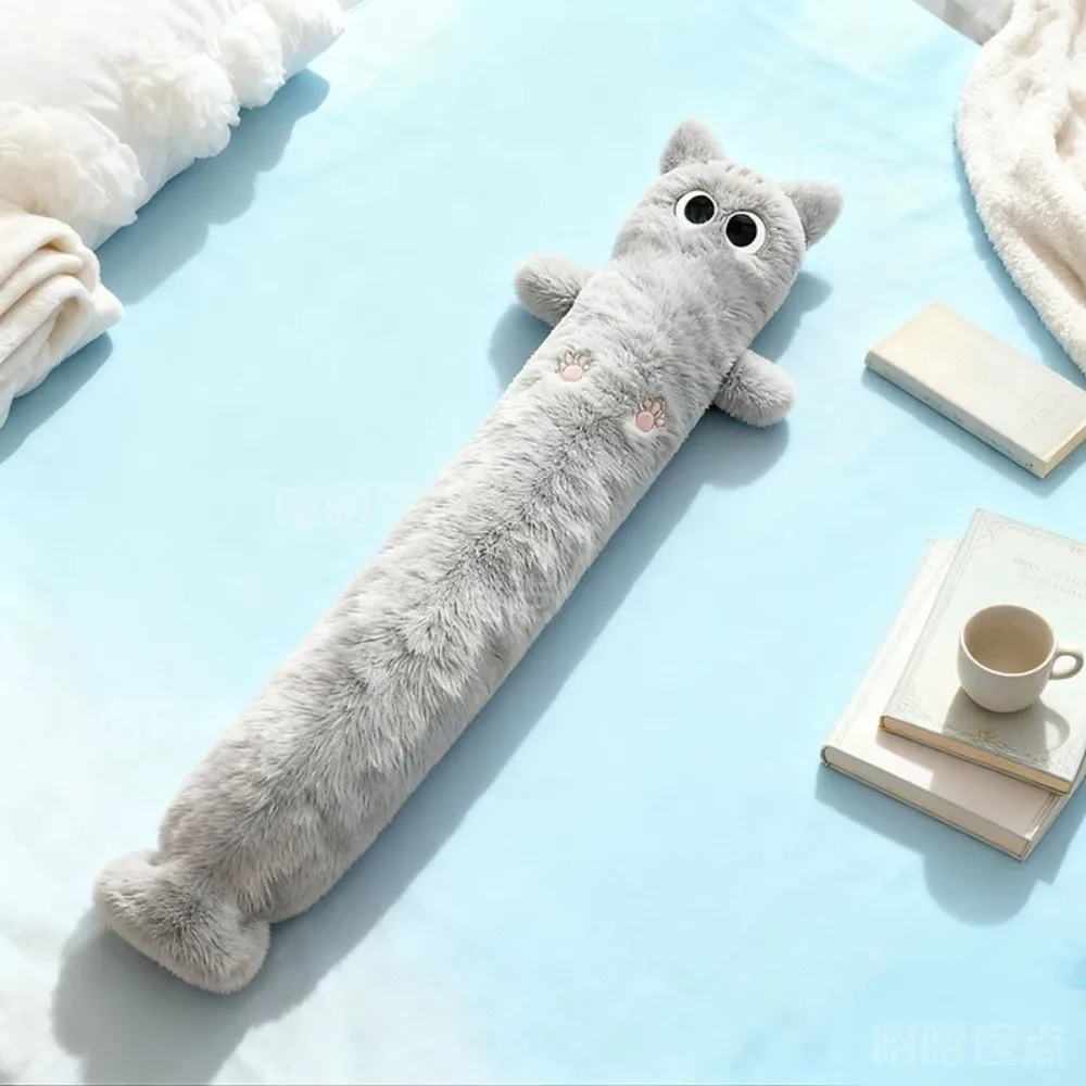 

Water-filled Siamese Cat Hot Water Bag Rubber Bag Cartoon Long Cat Hot Water Bottle Plush Cute Kitty Hand Warmer Winter