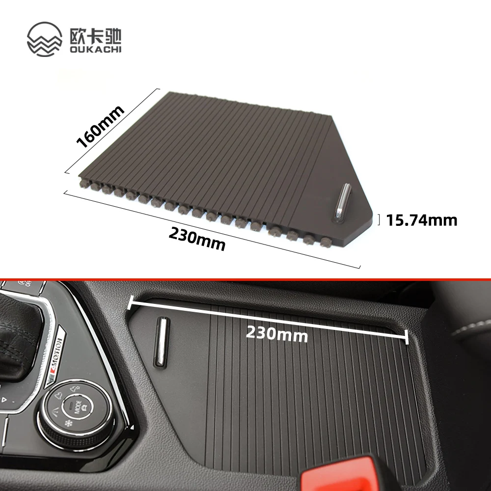 Car Center Console Curtain Shutter Water Cup Holder Cover Curtain Beverage Armrest Storage Box Cover For Volkswagen taos Tarok