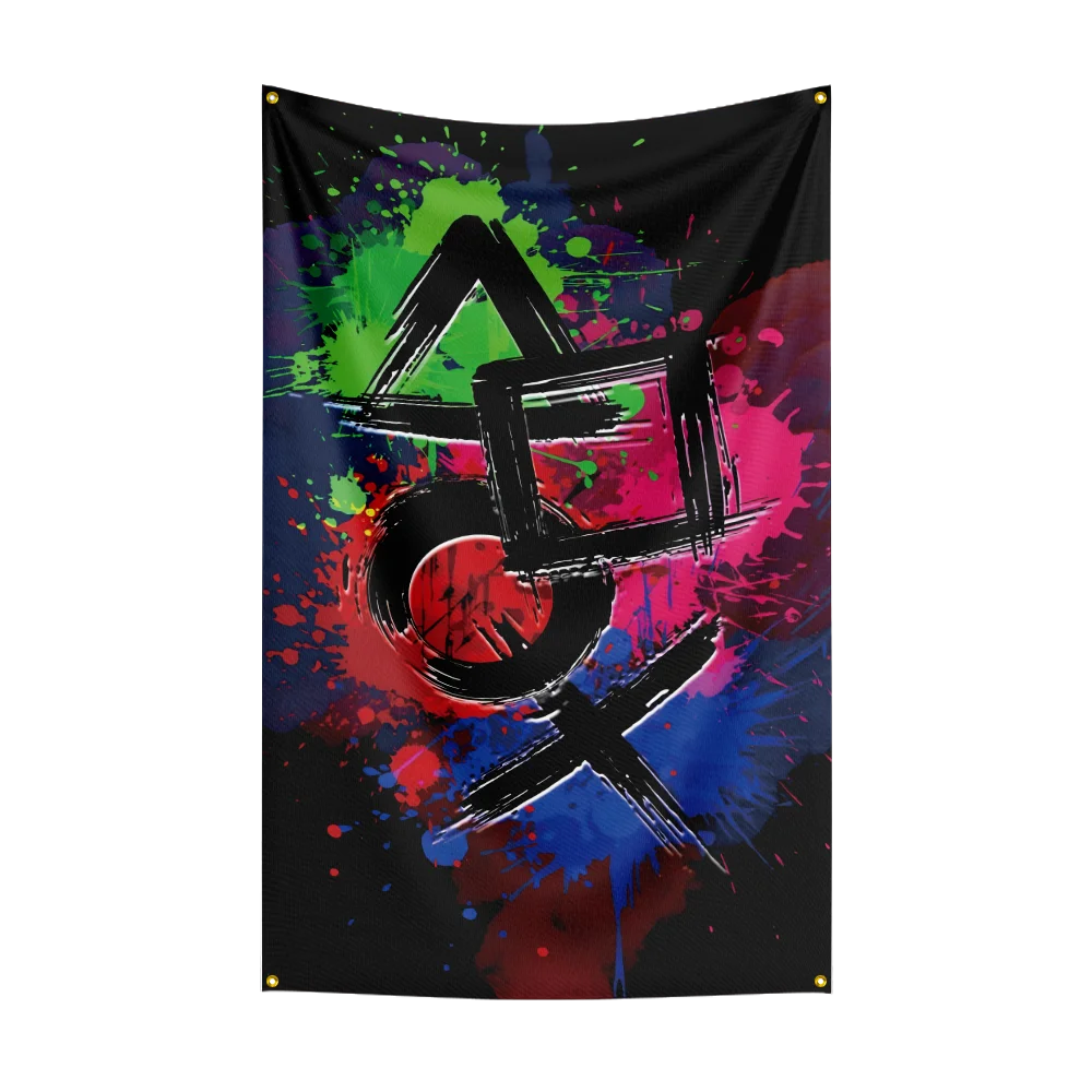 3×5ft PlayStations game Flag Polyester Digital Printed Game Tapestry Curtain For Decor