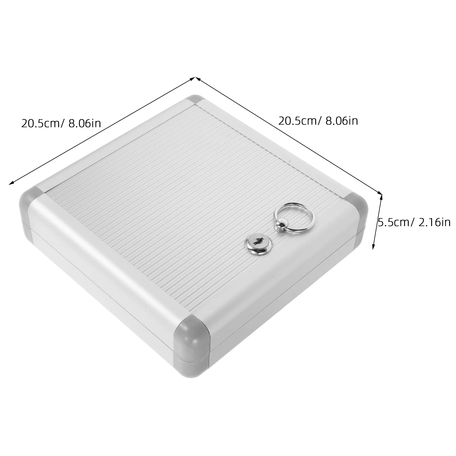 صندوق قفل المفاتيح المعدني شديد التحمل، منظم آمن مثبت على الحائط لمكاتب مستودعات الفنادق مع تصميم مضاد للسرقة وواضح #5