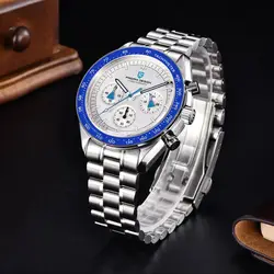 PAGANI DESIGN 2024 New Aerospace Moon Watch Men Luxury Sapphire crystal Quartz Watch For Men Sport Speed Chronograph VK63 Movt