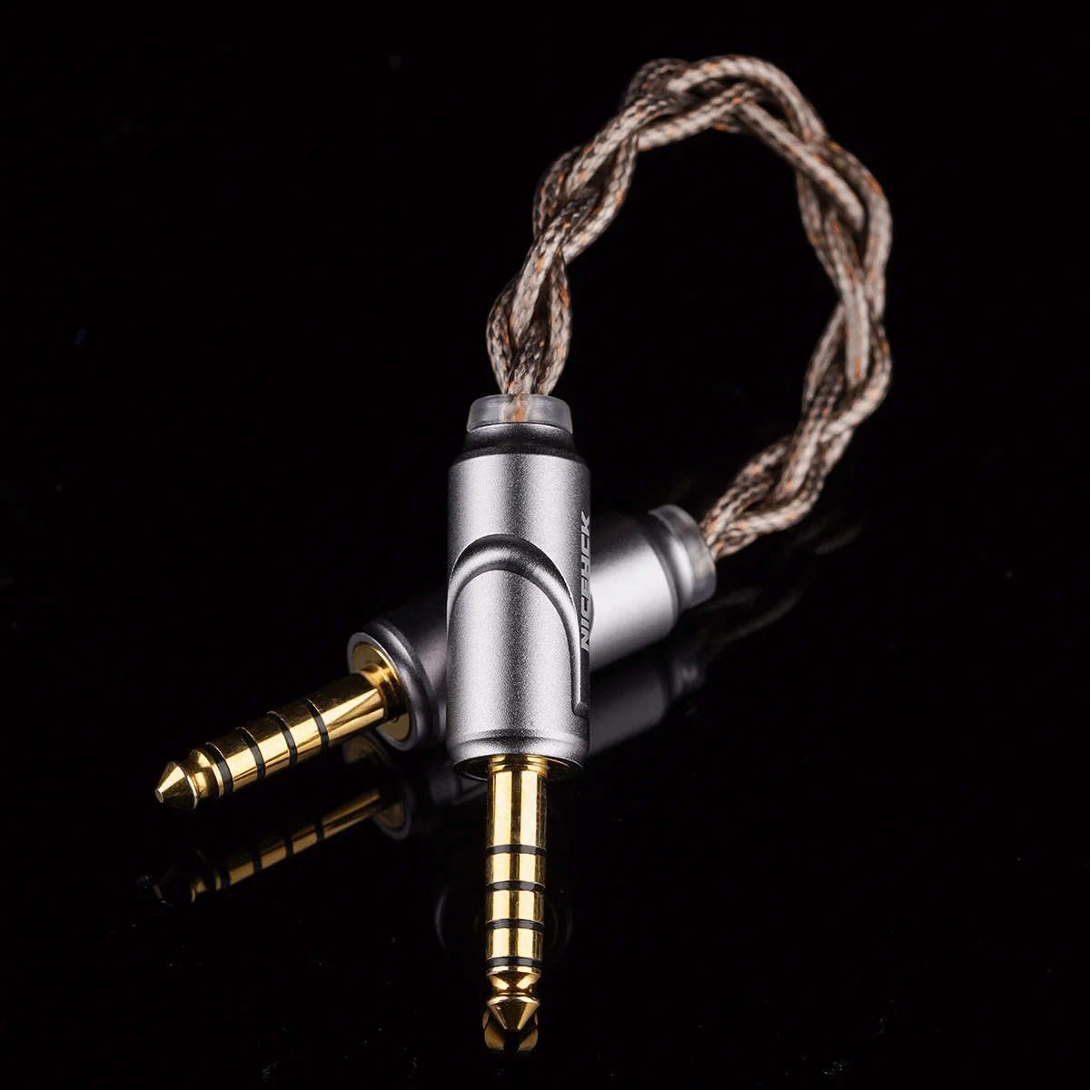 NICEHCK MeteorMini Interconnector Wire 8N Silver Plated OCC+8N OCCConductor Gold Plated OFC 4.4mm Plug IC Cable for HiFi AMP DAP