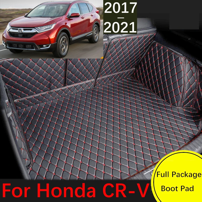 

Custom Leather Car Trunk Mat For Honda CRV CR-V RW1 RW8 2017 2018 2019 2020 2021 Waterproof Mat Tray Carpet Mud Car Accessories