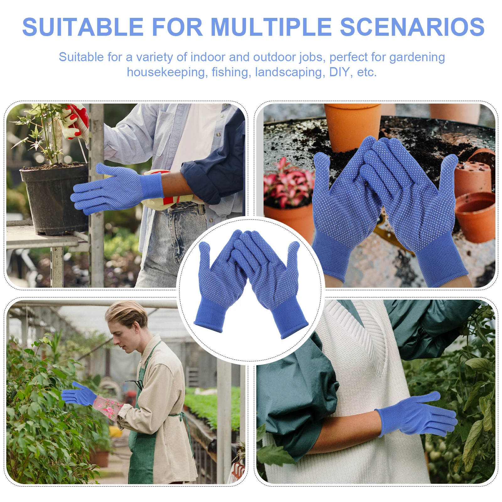 

Garden Working Gloves Protective Outdoor Gardening Non-Slip Durable Stretchable Breathable Gloves For Planting Pruning