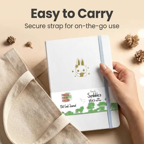 Artist Sketchbook Hardcover 160gsm Thick Paper Drawing Notebook 160 Numbered Pages Lay Flat Art Sketch Journal