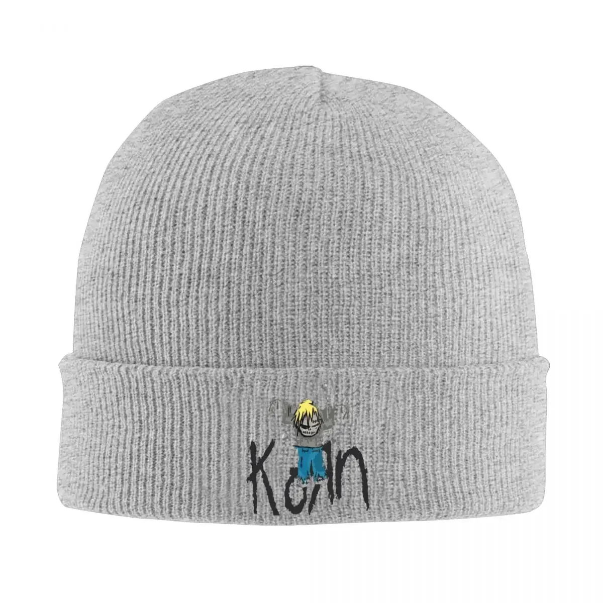 Korn Rock Band Music Hats Autumn Winter Skullies Beanies Ski Cap Unisex Knitted Hat