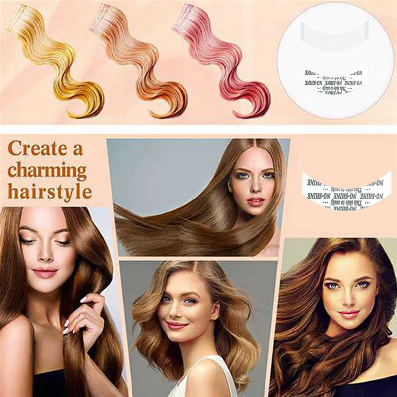 BAAN-108 قطعة/الوحدة لا تألق شعر مستعار الشريط لاصق مزدوج تمديد الشعر الشريط شرائط مقاوم للماء للشعر المستعار/الدانتيل الجبهة الباروكات فيلم سهلة ل U