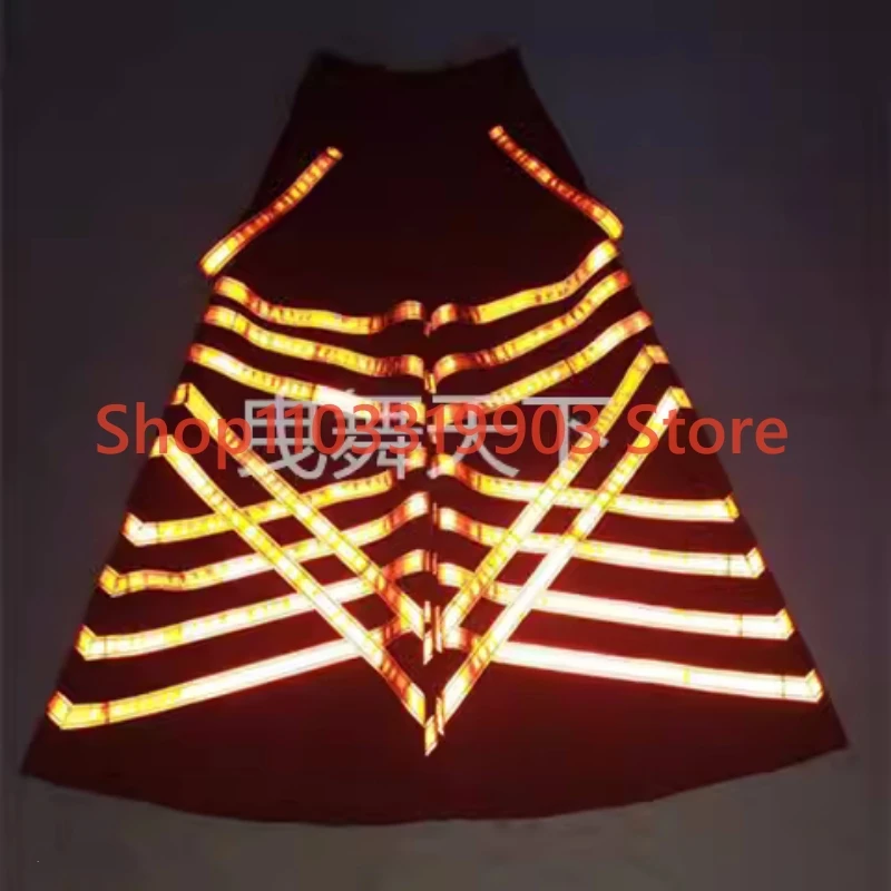 Special Pattern Reflective Strip Night Vision Phat Shuffle Pants Luminous Bell-bottoms Pants Street Cool Dance Trousers 2024 New