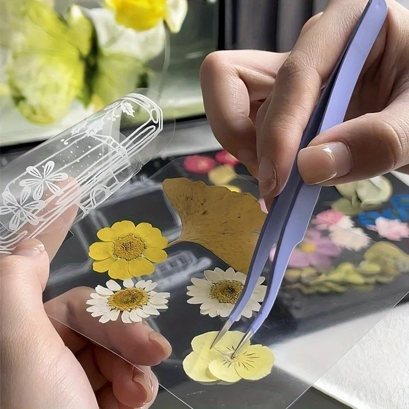 20 Stück transparentes, selbstklebendes Papier zum Selbermachen, Basteln – geeignet zum Dekorieren von Sammelalben und Lesezeichen – Detail 9