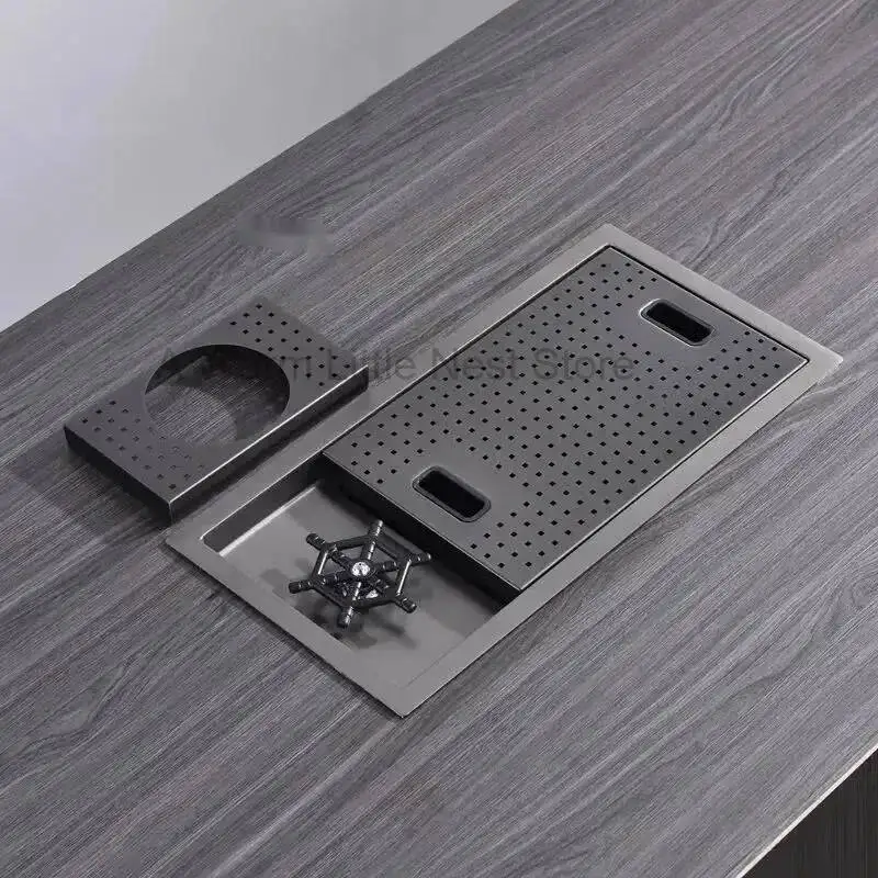 Island Mini Small Hidden Sink Home Bar Stainless Steel Kitchen Sinks Handmade Single-slot with Cup Washer and Vegetable Basin WY
