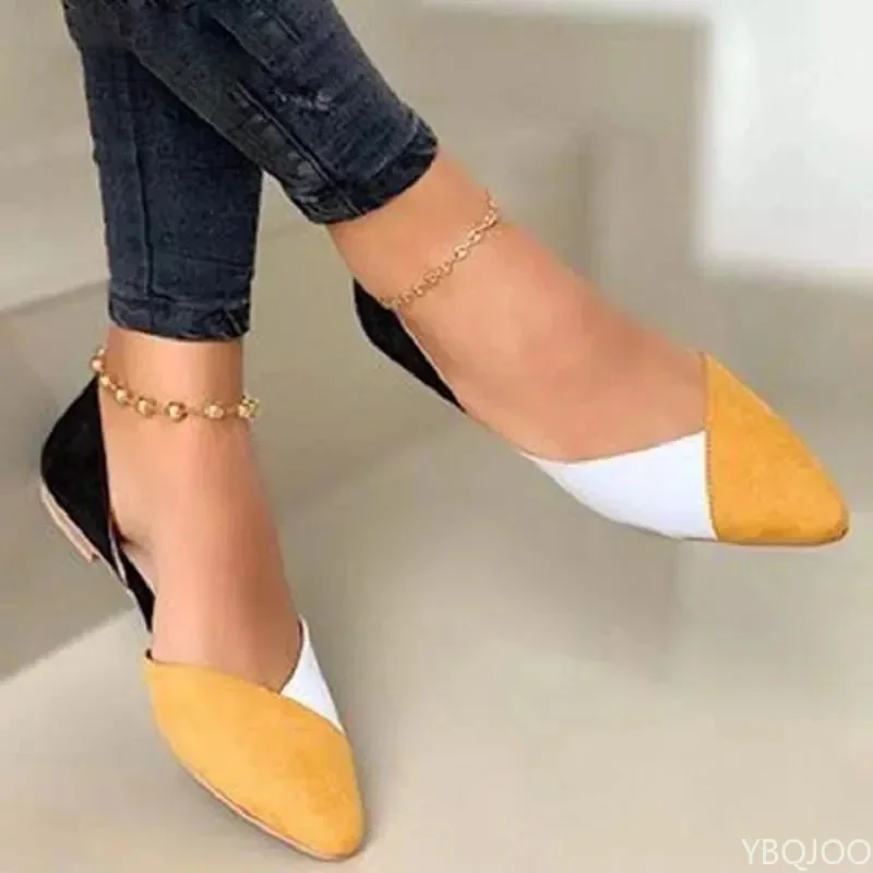 2022 New Arrival Women Flats Beautiful and Fashion Summer Shoes Flat Ballerina Comfortable Casual Women Shoes Size 44