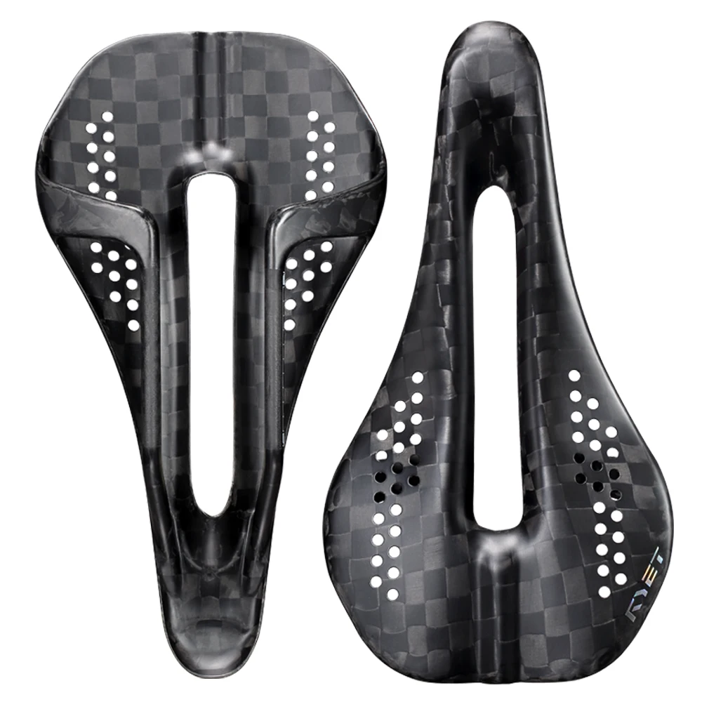 AliExpress RYET 59g T800 Ultra Light Carbon Bike Saddle Round Rail 7x7mm Dual Track  12K RacingSeat Unisex for Gravel/Road Cycling Parts