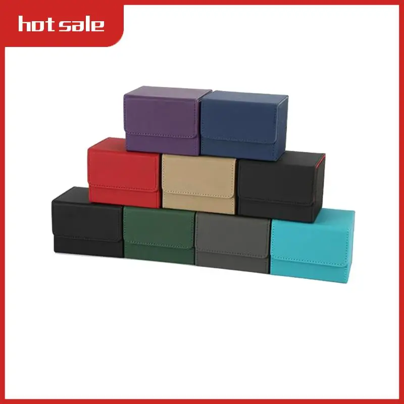 กล่องใส่การ์ดด้านข้างกล่องใส่การ์ดดาดฟ้าสําหรับ Mtg Yugioh Card Binder Holder 100+