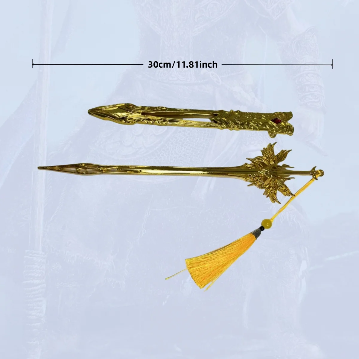 11.8 بوصة الروح الأرض تشيان Renxue المعادن كاتانا السيف الأصلي صابر النينجا سكين اليابانية كاتانا صابر تأثيري اكسسوارات الدعامة لعبة #4