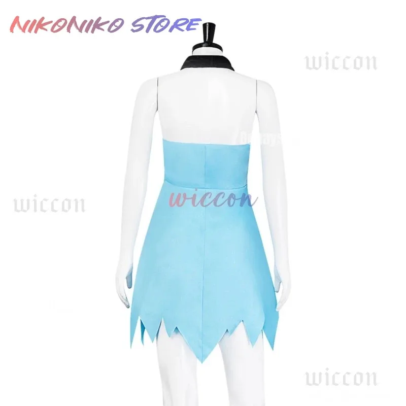 Kostum Cosplay Betty Rubble Wanita Kostum Dewasa Flintstone Kostum Wanita Flintstone Betty Kostum Pesta Kostum Manusia Gua