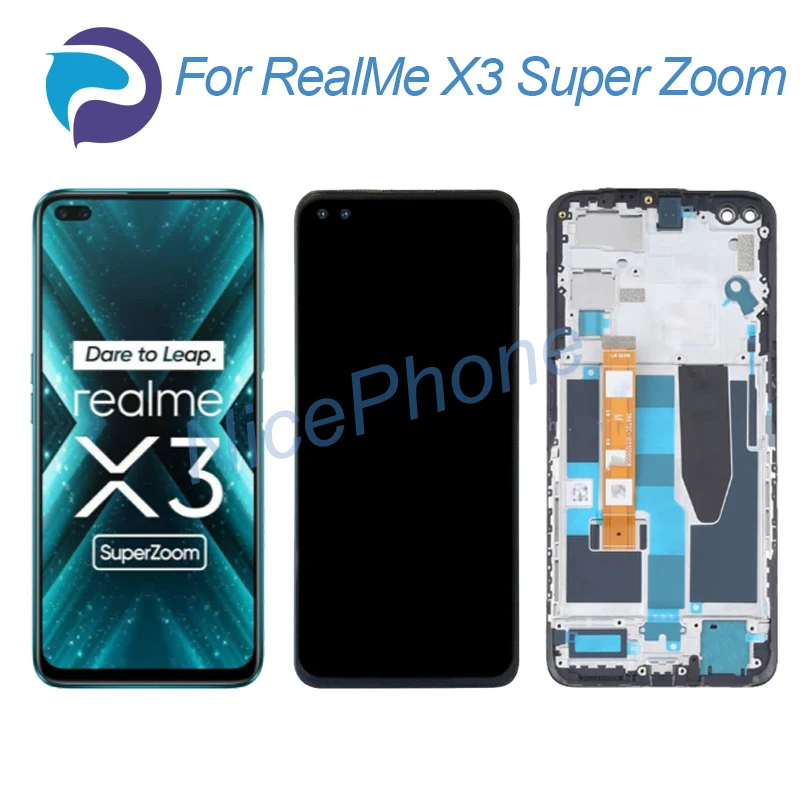 For RealMe X3 Super Zoom LCD Screen + Touch Digitizer Display 2400*1080 RMX2086 For RealMe X3 Super Zoom LCD screen Display