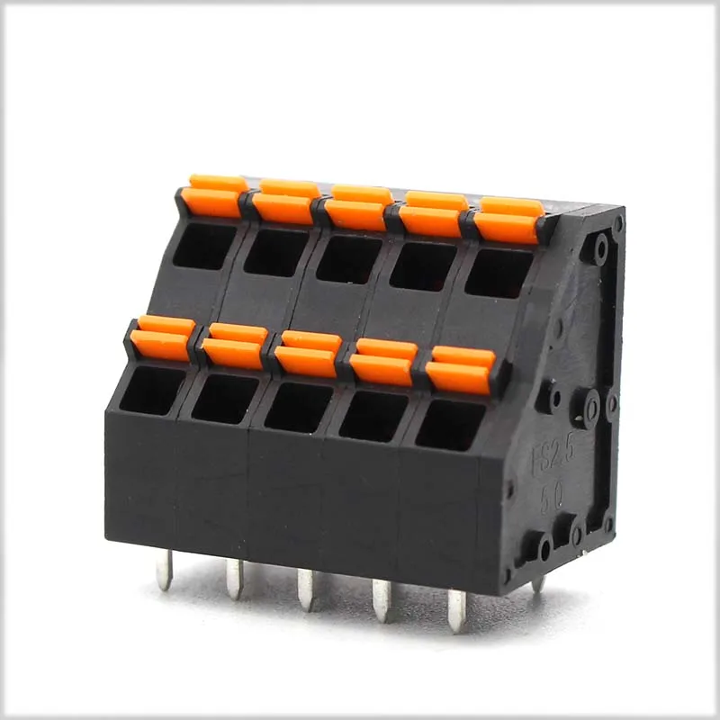 KF736H Screw-free terminal KFM736H-5.0mm pitch DG248H double-row wiring spring type push-type high and low position