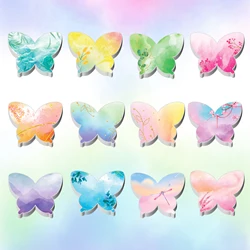 Butterfly Shaped Sticky Notes Set, Cute Self-Stick Notes Pads, Writing Memo Pads for Office Home