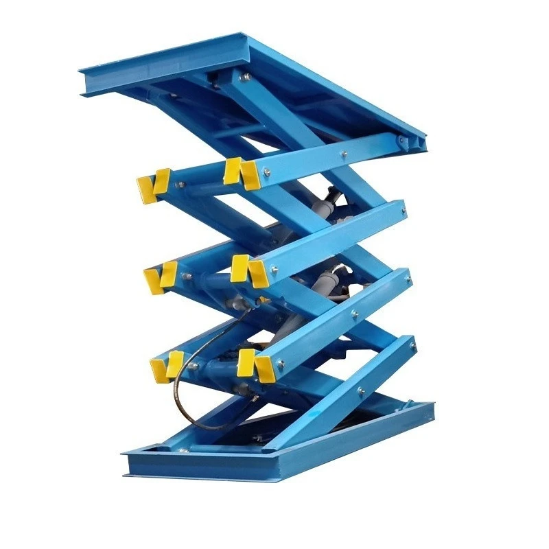 Warehouse workshop lifting platform electro-hydraulic fixed scissor fork type   table assembly line lift fixed scissor fork