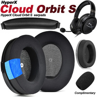 Earphone pads For HyperX Cloud Orbit S earpsds replacement  Earpads Mesh cloth Memory Covers Sponge