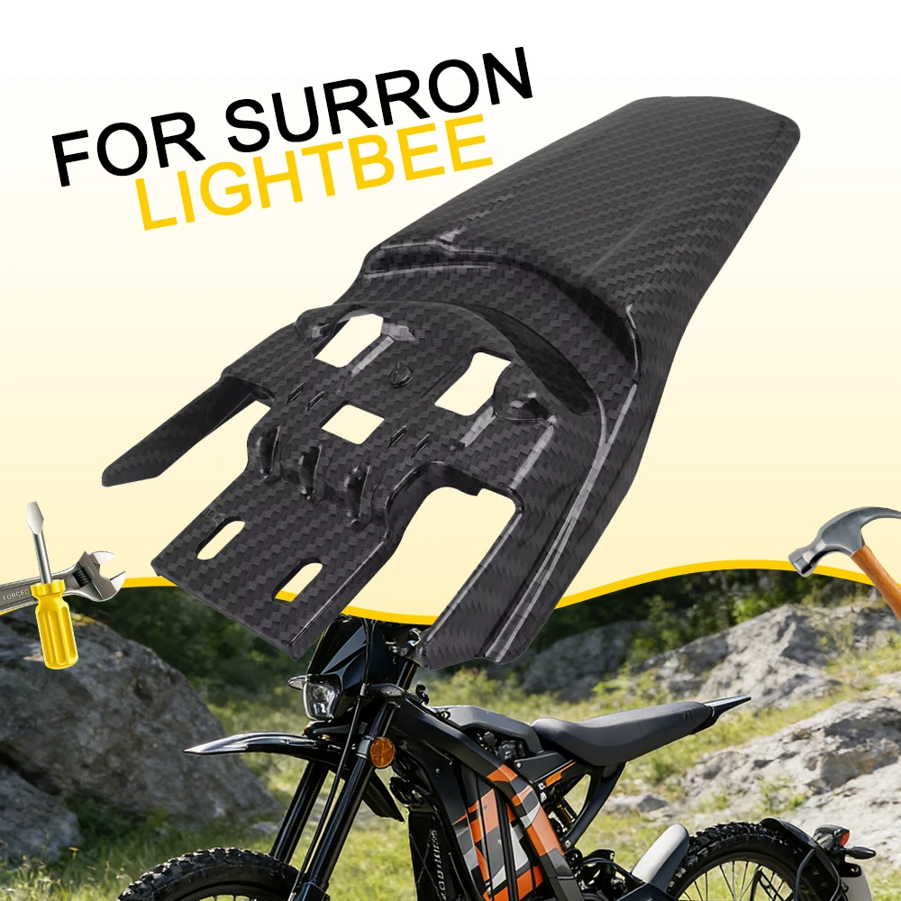 AliExpress JFGRACING Rear Mudguards Fender Ebike For Sur-Ron Surron S X Off-Road Electric Cross-country Dirt Bike Imitation Carbon Fiber Motorcycle