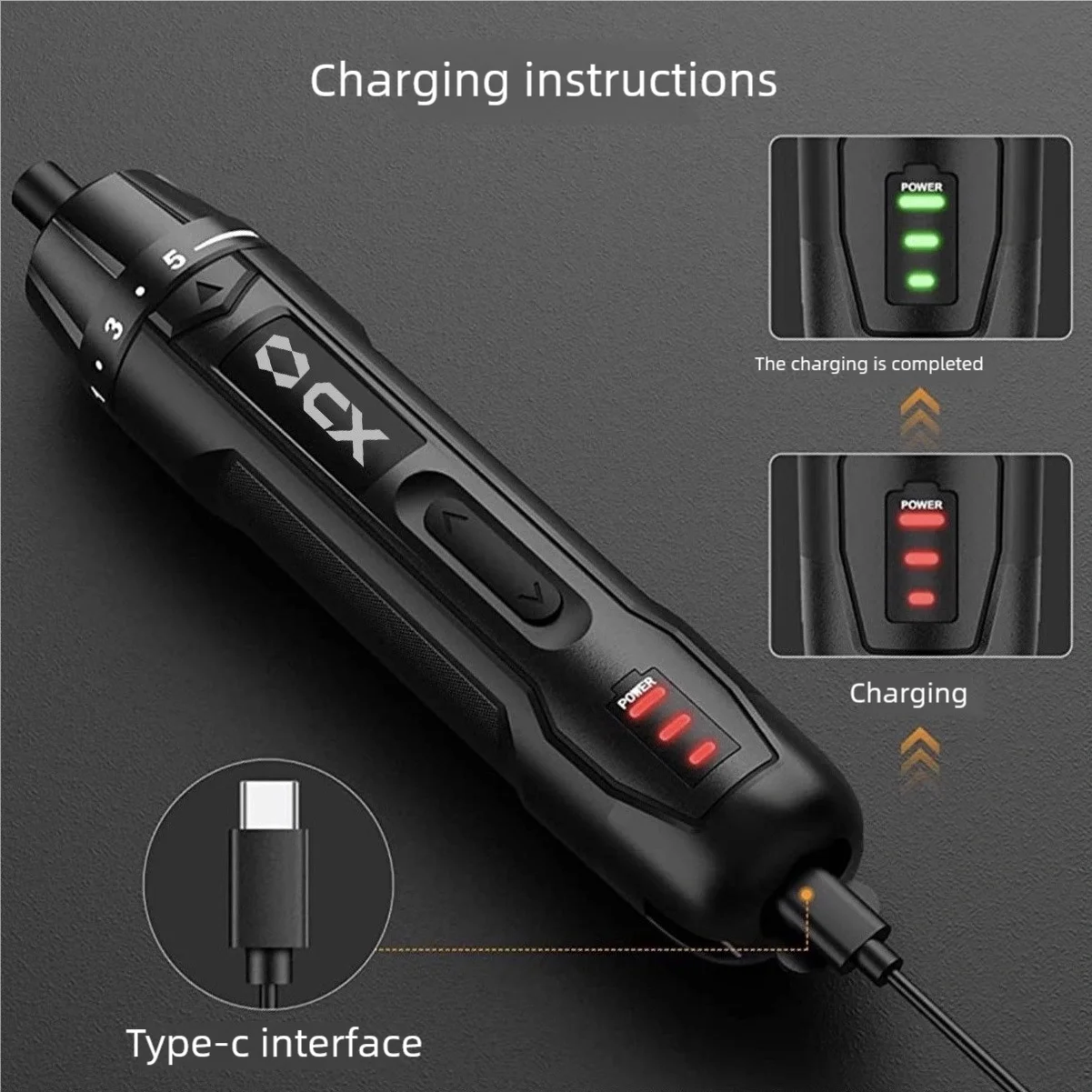 Mini Electrical Screwdriver Set Cordless Electric Screw Driver 2000mAh Lithium Rechargeable With 30 Bit Set Power Drill Tools