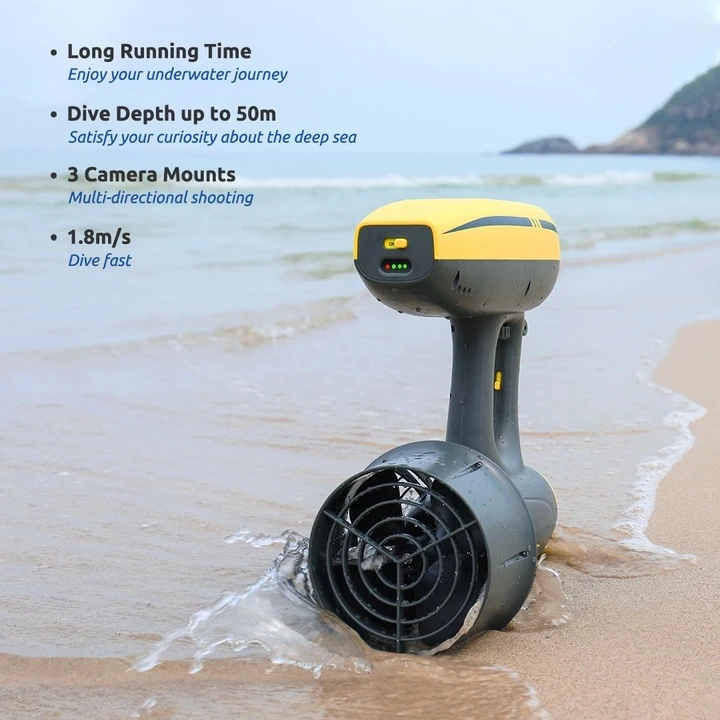 Aquarobotman MagicJet Sea Scooter Underwater 600w Underwater Scooter Diving Sea