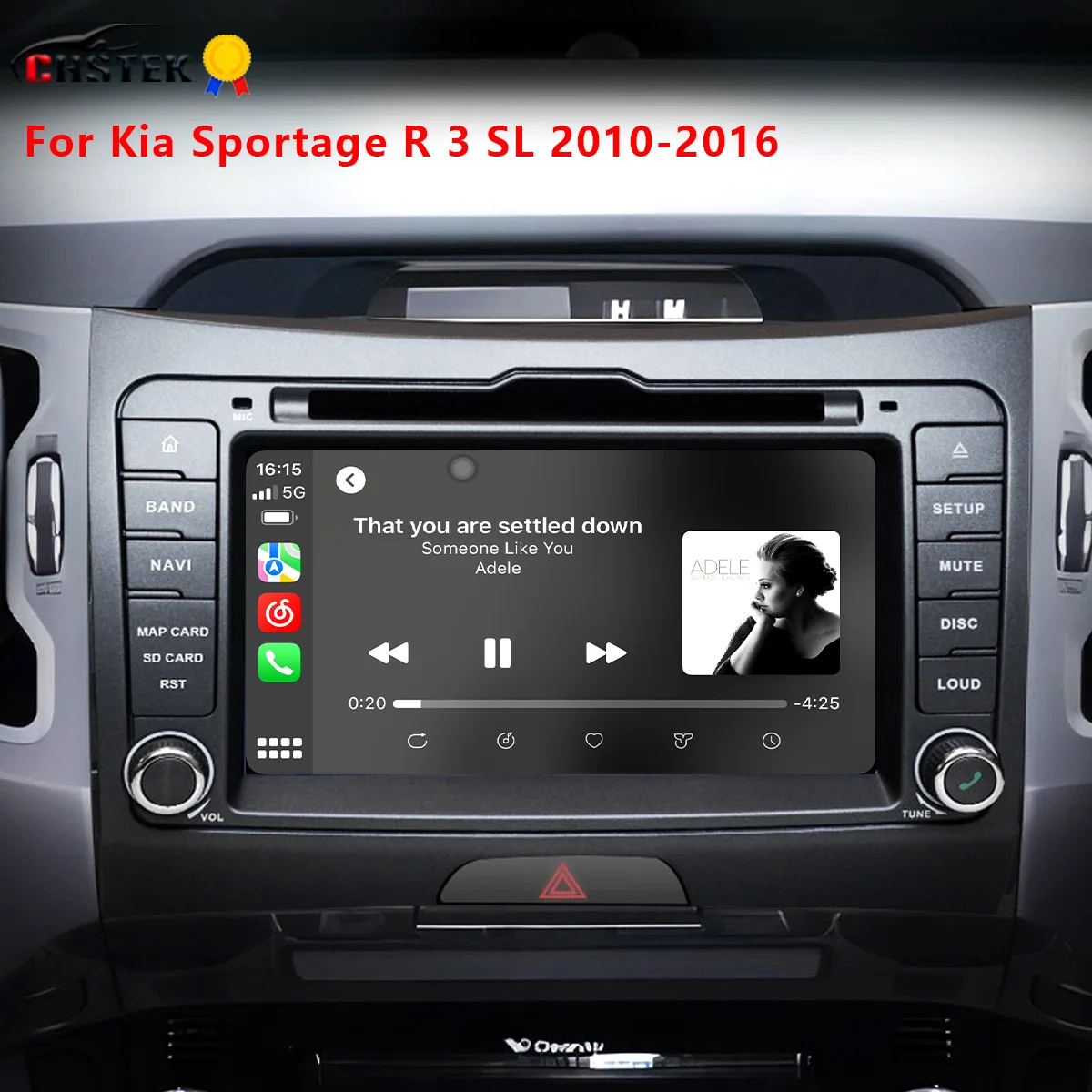 

CHSTEK Android 13 Auto Radio For Kia Sportage R 3 SL 2010-2016 Multimedia Carplay Autoradio Navigation WIFI 4G GPS RDS Head Unit