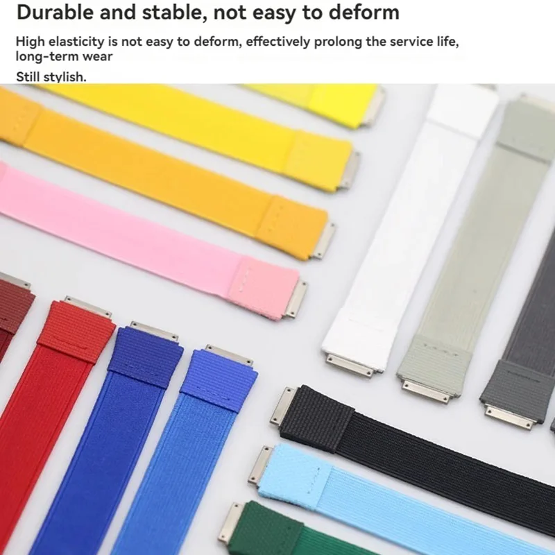 For RM Richard Miller Men's Collection RM67 RM67-02 67-01 Series New Elastic Band Loop Strap Watchband Waterproof Bracelet