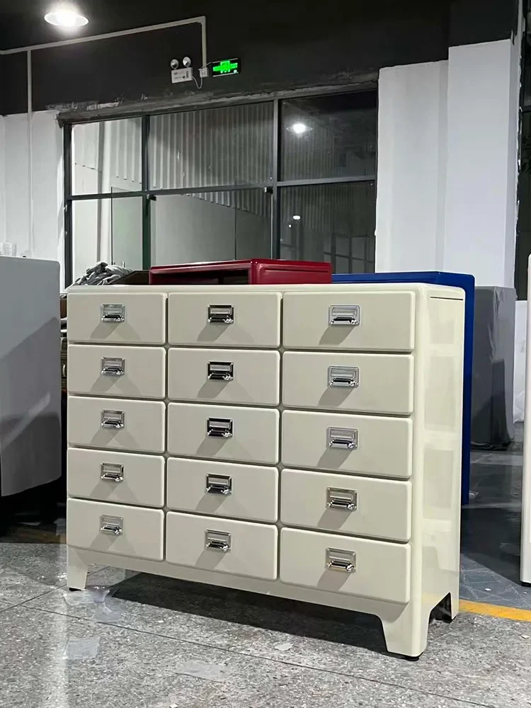 Retro drawer storage cabinet medieval industrial style Japanese ins decorative locker household living room dining side cabinet