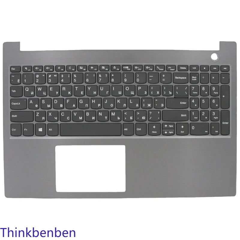 RU Russian Keyboard With Mineral Gray Upper Case Palmrest Shell Cover For Lenovo ThinkBook 15 IML IIL Laptop 5CB0W45351