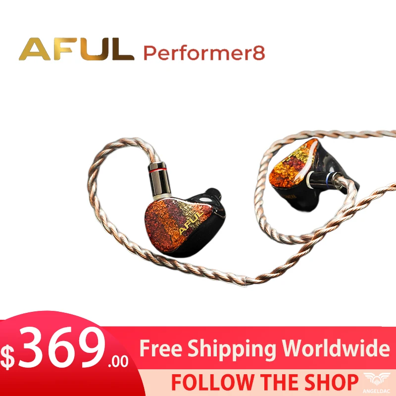 Aful performer8/performer 8 1dd 7ba hybrid iems In-Ear-Monitor kabel gebundene Ohrhörer mit hochreinem occ versilbertem Kabel