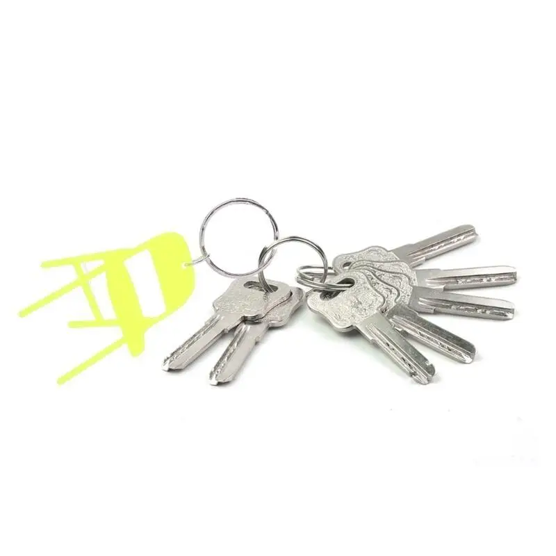 P9FE Acryl Mini Rückenlehne Stuhl Charm Schlüsselanhänger Klappstuhl Schlüsselanhänger Rucksack Charm – Detail 5