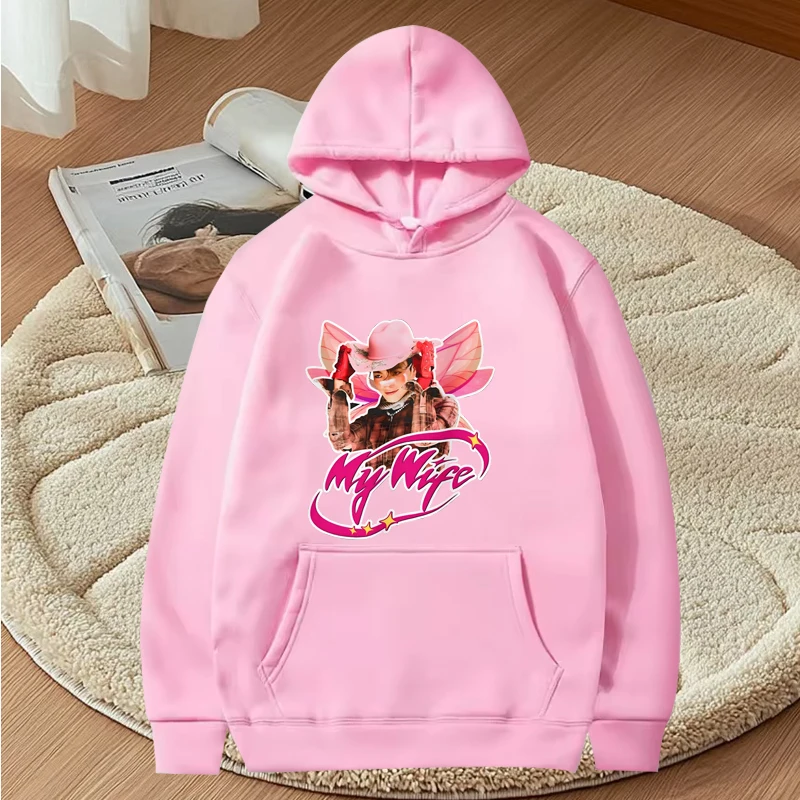 Kpop Ateez Hongjoong My Wife hoodie 2025 men women vintage Long sleeve Sweatshirt with print Graphics oversized  hoodie  unisex